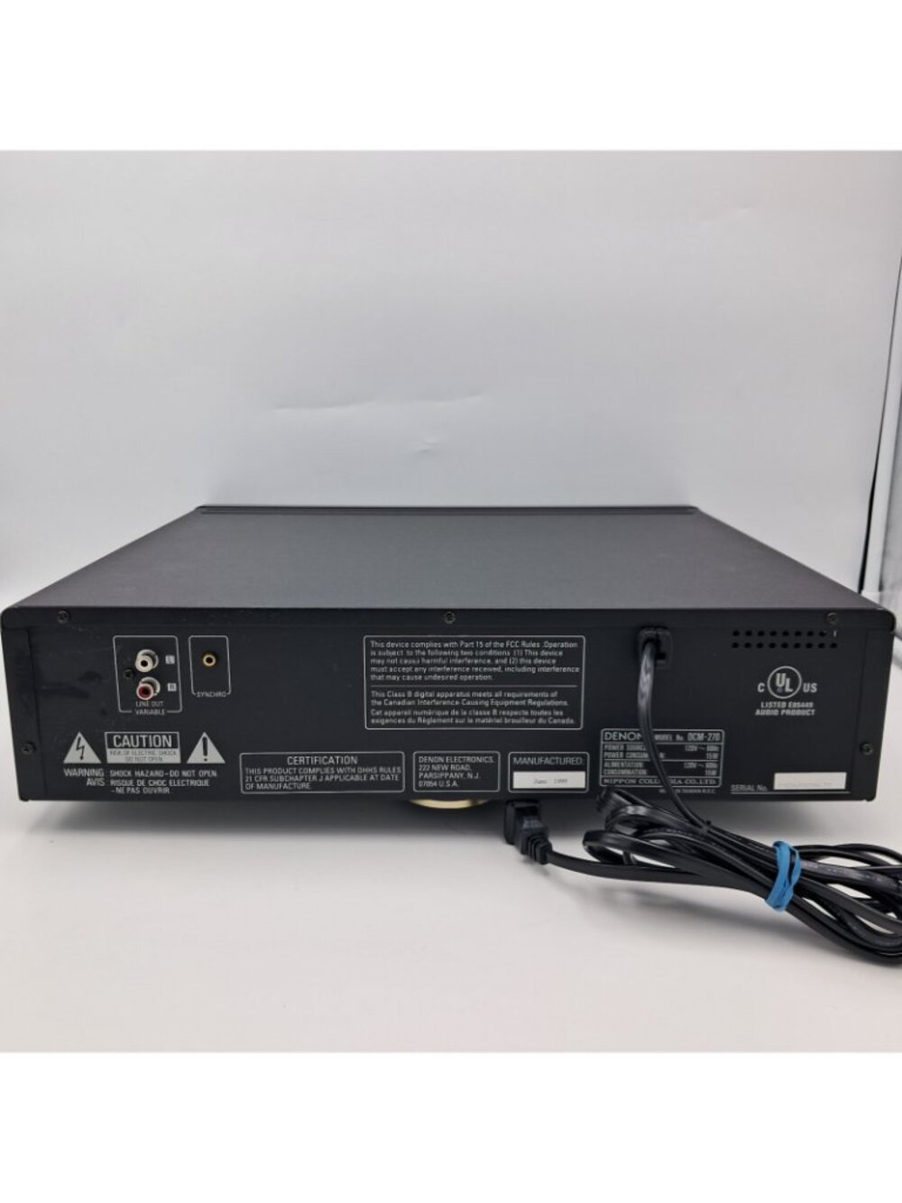 Denon DCM-270 5 CD Auto Changer Player - Carousel Player - Fully Tested - Picture 7 of 16